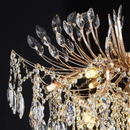 Candelabru Cristal CC9313/12FGD, 12x E14, Diametru 49cm, Auriu