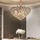 Candelabru Cristal Magno 11xE14, Diametru 60cm, Auriu Lucios, Inaltime Reglabila, Metal si Cristal Candelabre Cristal Default Title Alessandro Design