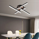 Lustra LED cu Telecomanda LT179/4BK, 34W, 4 Elemente, Lumina Rece/Clada/Neutra, Dimabila, Negru