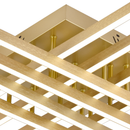 Lustra LED cu Telecomanda LINEX, 108W, Lumina 3000K/4000K/6000K, Dimabila, Auriu