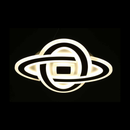 Lustra LED CRINELLA 44W, Diametru 23cm, lumina Rece/Calda/Neutra 3000K/4000K/6000K, Negru, Metal si Acril