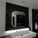 Oglinda LED Rectangulara 60x60 Aura Riflesso Puro MotionGlow Marcello, Sistem Dezaburire, Termometru si Ceas, Dimabila