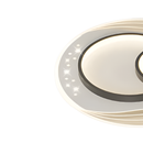 Lustra LED cu telecomanda SERPENTA 125W, Rotunda, lumina Rece/Calda/Neutra, Dimabila, Negru