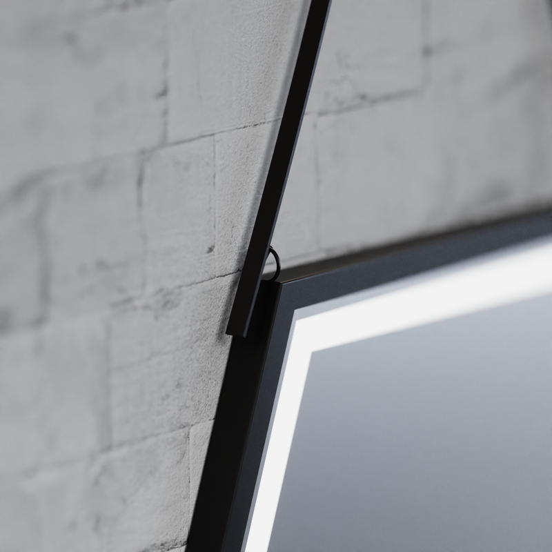 Oglinda LED Rectangulara, 55x70cm, Senzor MotionGlow Marcello, Sistem Dezaburire, Ceas & Termometru, Dimabila