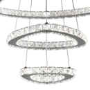 Lustra LED suspendata cu telecomanda si cristal PRISM LUMORA 63W, 3 Cercuri, lumina Rece/Calda/Neutra, Dimabila, Crom Lucios, Inaltime Reglabila Lustre LED cu Telecomanda Default Title Alessandro Design