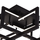 Lustra LED cu telecomanda 96W, 4 Elemente, lumina Rece/Calda/Neutra, Dimabila, Negru