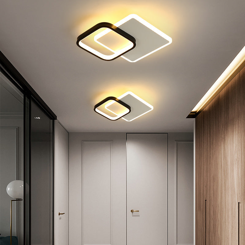 Lustra LED MARCELO 30W, lumina Rece/Calda/Neutra Alb Negru
