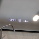 Oglinda LED Senzor MotionGlow Sofia cu functie Dezaburire Termometru Ceas 110x65 cm Lumina Calda/Rece/Neutra Dimabila, Rama Rose Gold Brushed, Colectia Marcello Funghi