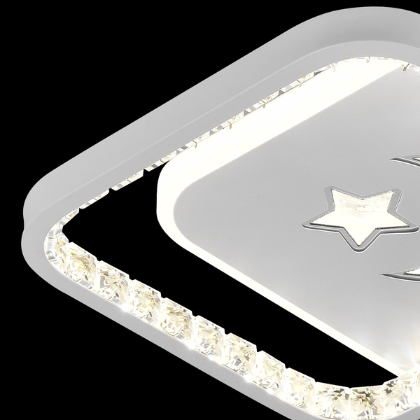 Lustra LED PERU 36W, 2 Patrate, lumina Rece/Calda/Neutra, Negru
