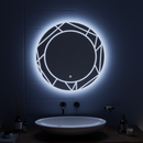 Oglinda LED Touch ASTRIX, 60cm, 6000K, Dimabila, Sistem Dezaburire