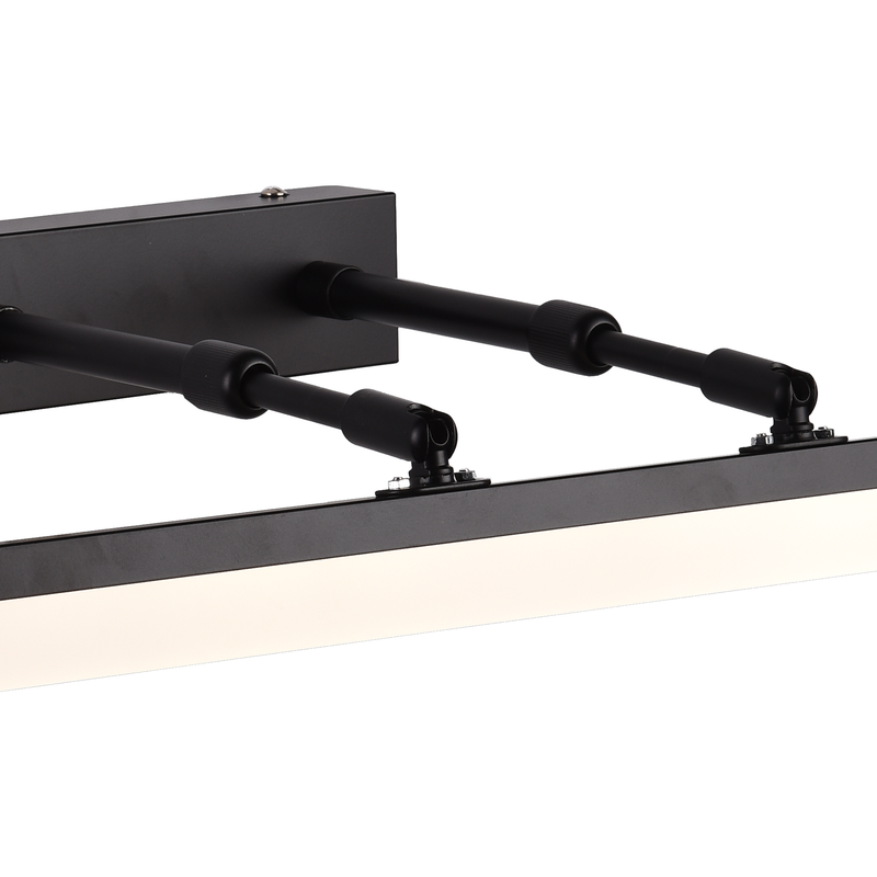 Aplica LED de Baie, MALAWI, 6W, liniara, lumina Neutra, Negru