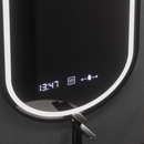 Oglinda LED Ovala, 50x80cm, Alessia MotionGlow Marcello, Sistem Dezaburire, Ceas & Termometru, Dimabila