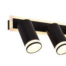 Lustra LED Ellen 46W Lumina Rece/Calda/Neutra Proiector Reglabil Acril si Metal Negru