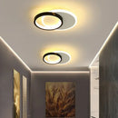 Aplica LED SMALON 27W, 2 Cercuri, lumina Rece/Calda/Neutra, Alb Negru