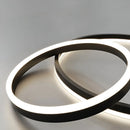 Lustra LED Suspendata PAGANO 47W, 3000K/4000K/6000K, 2 Cercuri, Negru, Inaltime Reglabila