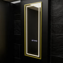 Oglinda LED Rectangulara, 45x140cm, Elena Senzor Radar Marcello, Sistem Dezaburire, Ceas & Termometru, Dimabila, Dressing Couture