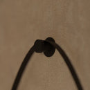 Oglinda LED Rotunda, 50cm, Celeste Majeste Noir Eleve MotionGlow Marcello, Sistem Dezaburire, Ceas & Termometru, Dimabila