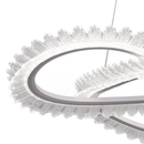 Lustra LED cu Telecomanda LT187WH, Cristal si Metal, 52W, Dimabila, Inaltime Reglabila, lumina Rece/Calda/Neutra, Iluminat Luxos Lustre LED cu Telecomanda Default Title Alessandro Design
