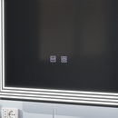 Oglinda LED Rectangulara, 60x80cm, ADIS Touch, Sistem Dezaburire,Dimabila