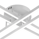 Lustra LED cu Telecomanda GIO, 54W, 4 Elemente, Lumina Rece/Clada/Neutra, Dimabila, Alb