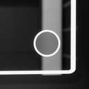 Oglinda LED Rectangulara 120x80 Aura Riflesso Puro MotionGlow Marcello, Sistem Dezaburire, Termometru si Ceas, Dimabila