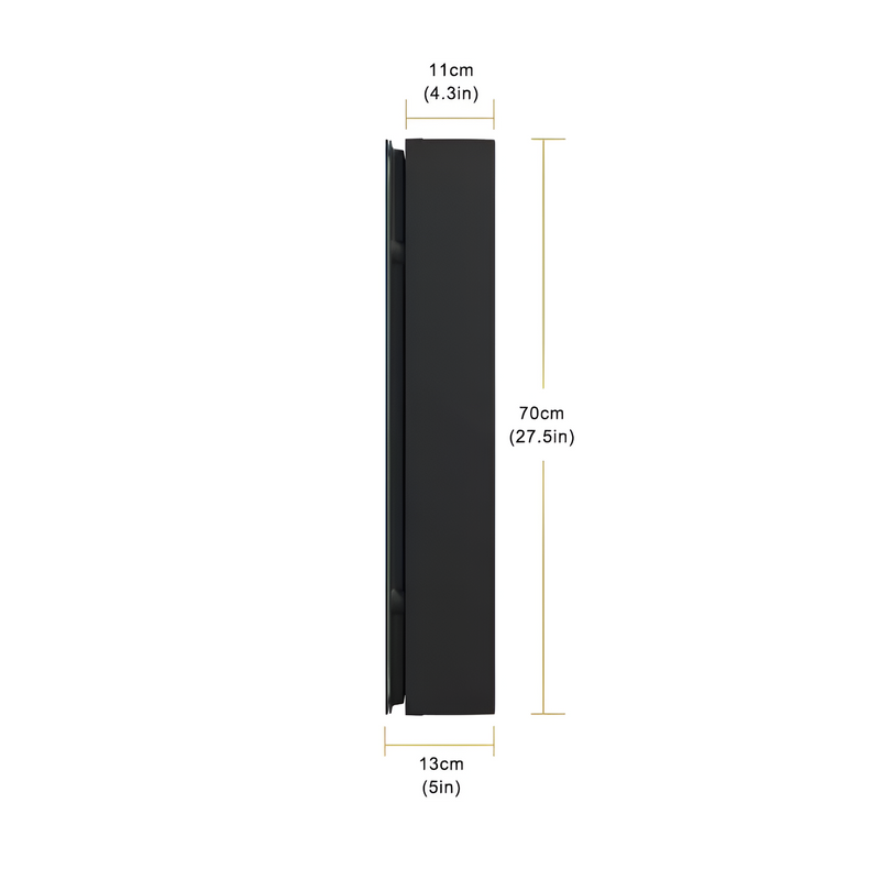 Dulap Hellena cu Oglinda LED, DBP120 75x70m, Alb