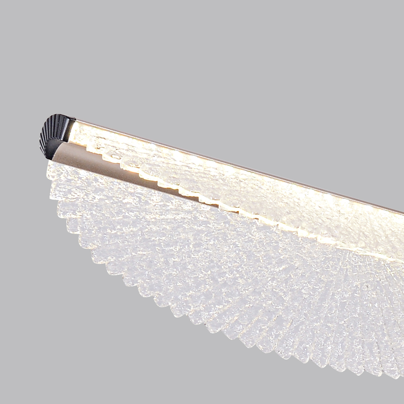 Lustra LED cu Telecomanda TULLIO 65W, 6 Petale, lumina Rece/Calda/Neutra, Dimabila, Negru