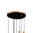 Candelabru Cristal LED 22W, Lumina Calda/Neutra/Rece, Diametru 25cm Auriu CM511/H150XW35