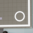 Oglinda LED Touch NIVERA Sistem Dezaburire, Ceas si Temperatura 80x60 cm Lupa Cosmetica