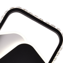 Lustra LED cu cristal  PRISMIQ 39W, 3 Patrate, lumina Rece/Calda/Neutra, Negru