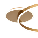 Lustra LED cu telecomanda RINOVA 34W, lumina Rece/Calda/Neutra, Dimabila, Auriu Lucios