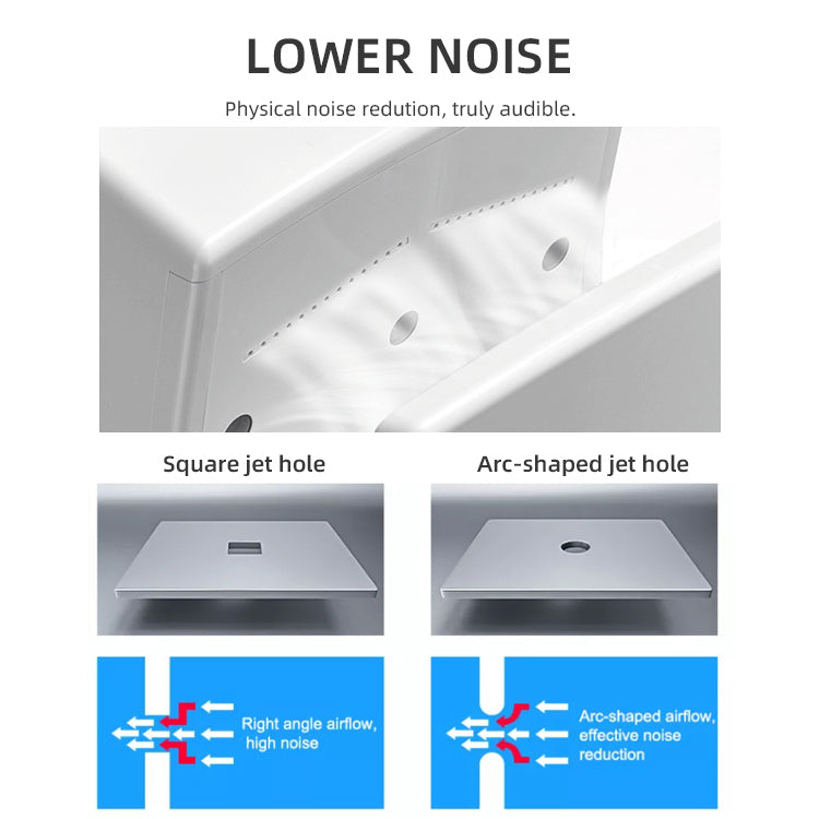 Uscator de Maini cu Senzor, 1200W, Alb, 2026WH
