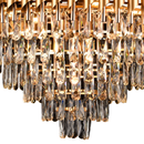 Candelabru Cristal VERSAILLES Supremo, CC900/800GD, 12xE14, Diametru 80cm, Auriu Lucios, Inaltime Reglabila, Metal si Cristal Candelabre Cristal Default Title Alessandro Design