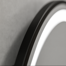 Oglinda LED Rotunda, 100cm, Celeste Majesté Noir MotionGlow Marcello, Sistem Dezaburire, Ceas & Termometru, Dimabila
