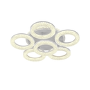 Lustră LED FREJA cu Telecomandă, 90W, 3000K/4000K/6000K, Dimabil, Alb, Cristale, 6 Cercuri