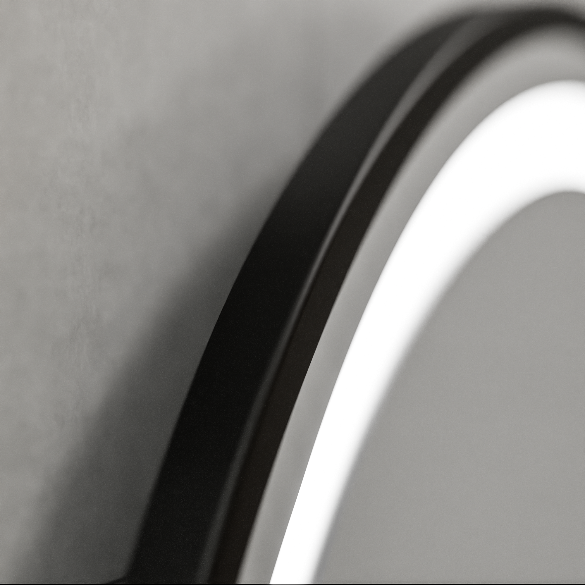 Oglinda LED Rotunda, 100cm, Celeste Majesté Noir MotionGlow Marcello, Sistem Dezaburire, Ceas & Termometru, Dimabila Oglinzi Marcello Default Title Alessandro Design