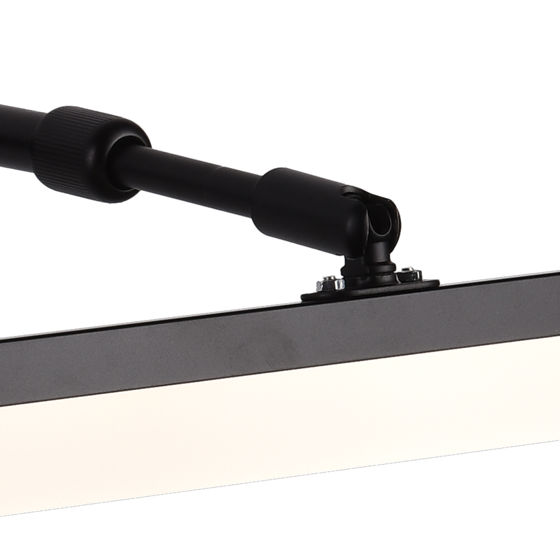 Aplica LED de Baie, MALAWI, 7W, liniara, lumina Neutra, Negru