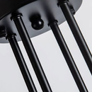 Lustra Modernist Octa 8, 8x E27, Negru, Design Modern