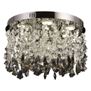 Candelabru LED Cristal LLC212/400BU Rotund, 22W, Lumina Rece/Calda/Neutra, Cristale, Crom Lucios Candelabre Cristal Default Title Alessandro Design