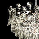 Candelabru Cristal CC6705/500CR 9x E14, Diametru 49cm, Crom Lucios, Inaltime Reglabila