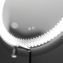 Oglinda LED Rotunda, 60cm, Corona Touch, Sistem Dezaburire, Dimabila