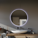 Oglinda LED Rotunda, 70cm, Isolda, Touch, Sistem Dezaburire