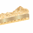 Lustra LED suspendata cu Telecomanda MARISTELLA 90W, lumina Rece/Calda/Neutra, Dimabila,Inaltime Reglabila,Auriu