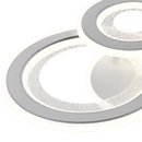 Lustra LED SQUARE 36W, 3 Cercuri, lumina Rece/Calda/Neutra, Alb