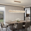 Lustra LED suspendata cu telecomanda NIVALIS 55W, Lungime 120cm, lumina Rece/Calda/Neutra, Dimabila,Inaltime Reglabila, Auriu Lustre LED cu Telecomanda Default Title Alessandro Design