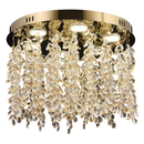Candelabru LED Cristal LLC213/550GD Rotund, 29W, Lumina Rece/Calda/Neutra, Cristale, Auriu Lucios Candelabre Cristal Default Title Alessandro Design