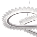 Lustra LED LT187WH, Cristal si Metal, 52W, Dimabila, Inaltime Reglabila, lumina Rece/Calda/Neutra, Iluminat Luxos