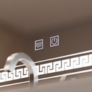 Oglinda LED Rectangulara 80x60 Touch Volta Sistem Dezaburire