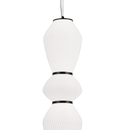 Lustra LED Suspendata cu Telecomanda 78W, LM510/5BK, Inaltime Reglabila, Lumina Calda/Rece/Neutra, Alb, Metal