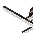 Lustra LED cu Telecomanda LT179/4BK, 34W, 4 Elemente, Lumina Rece/Clada/Neutra, Dimabila, Negru